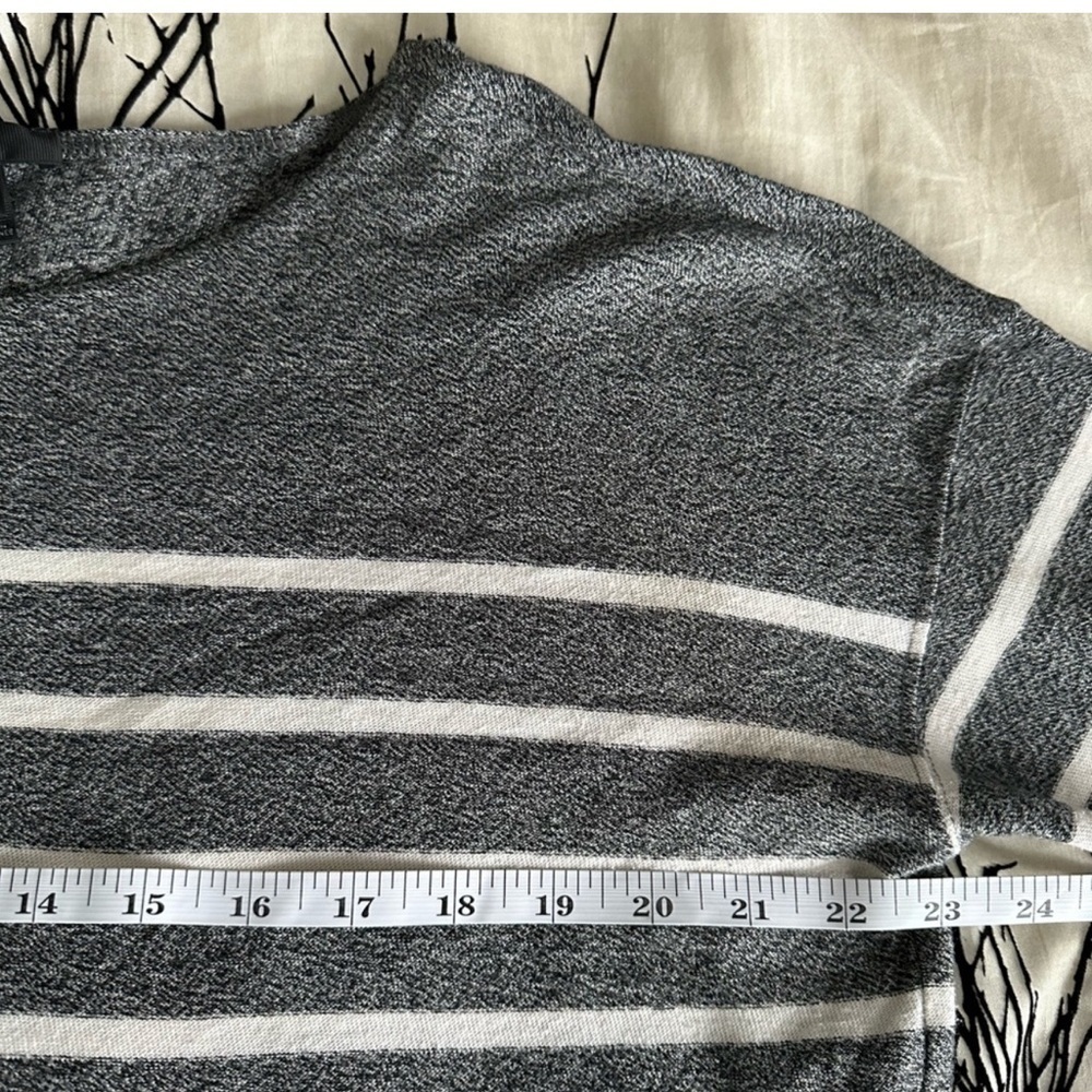J Crew Deck Striped top long sleeve gray & white cabincore preppy Size M EUC - Picture 9 of 11
